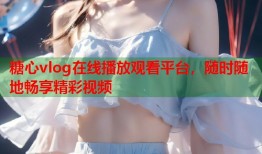 糖心vlog在线播放观看平台，随时随地畅享精彩视频